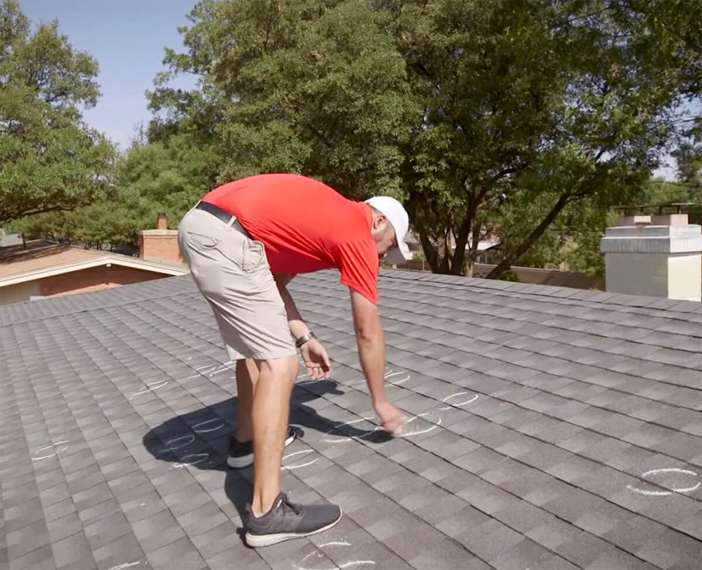 Professional roof inspection